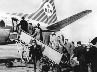 Schiphol in de jaren 60.