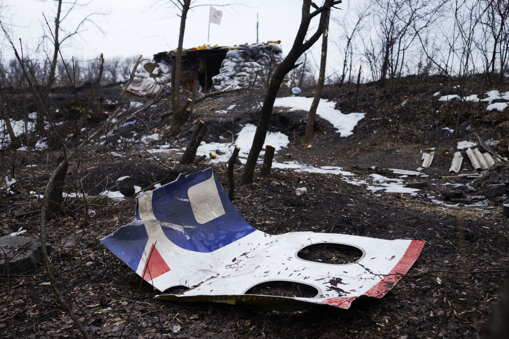 De rampplek van MH17 in 2015.