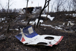 De rampplek van MH17 in 2015.