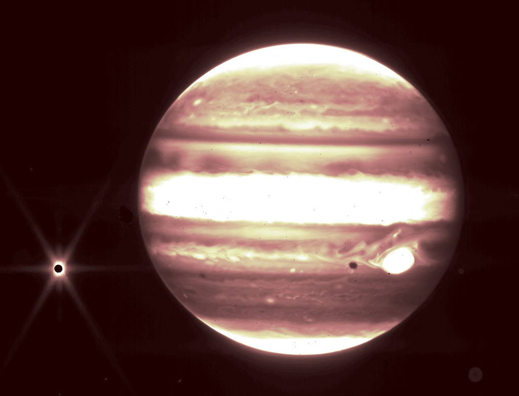 De planeet Jupiter.