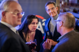 Annabel Nanninga met Joost Eerdmans (JA21).