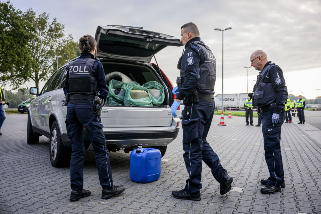 Grenscontroles bij de Duitse grens.