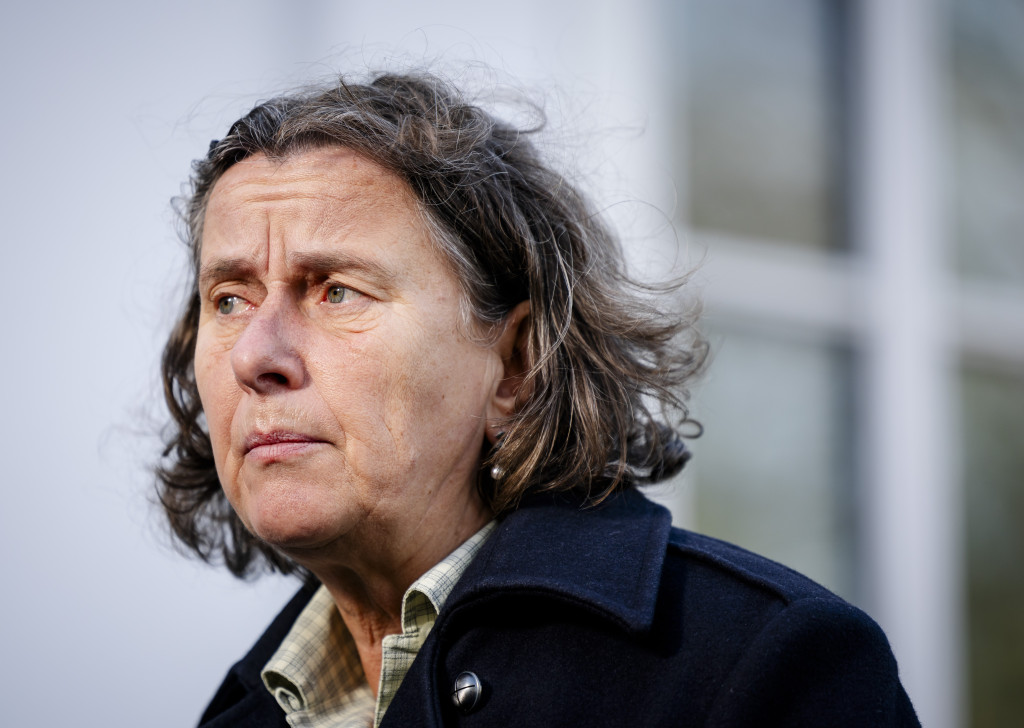 Marjolein Faber, minister van Asiel en Migratie, staat de pers te woord voorafgaand aan de ministerraad.