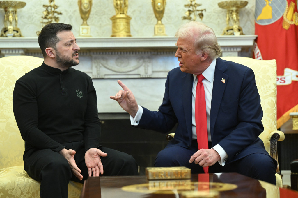 Donald Trump en Volodimir Zelenski.