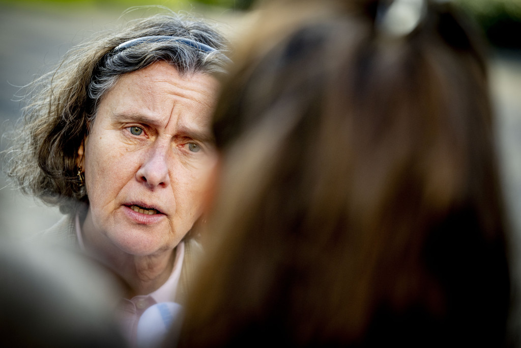 Minister Marjolein Faber (Asiel en Migratie) na de ministerraad.