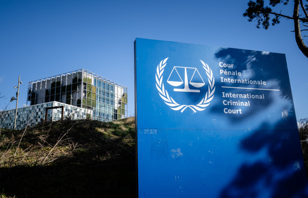 Het exterieur van het Internationaal Strafhof.