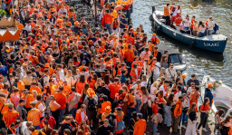 Koningsdag in Amsterdam in 2025.