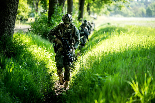 Amerikaanse militairen tijdens een oefening in Nederland.