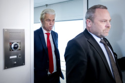 PVV-leider Geert Wilders nadat hij aangaf het kabinet te laten vallen.