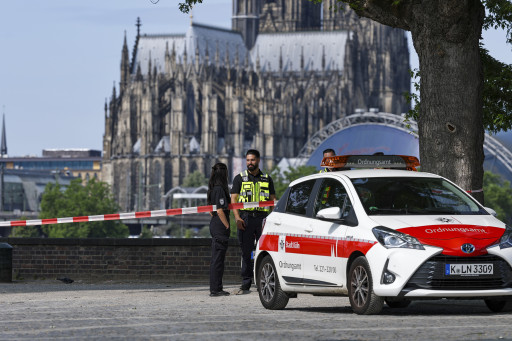 Evacuatie in Keulen.