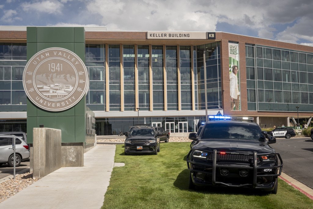 Politie-inzet na de schietpartij in Utah.