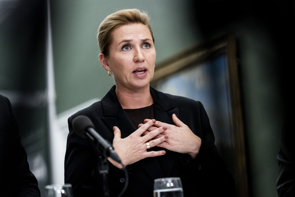De Deense premier Mette Frederiksen.