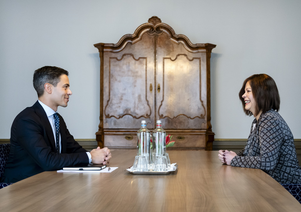 Rob Jetten en Sandra Palmen.