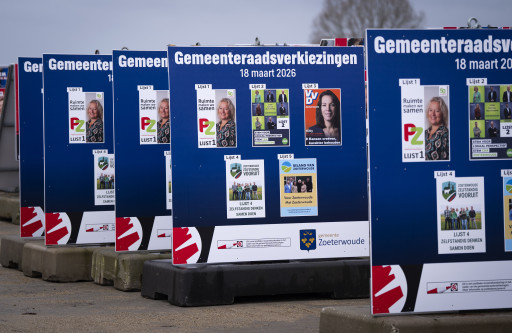 Opslag bij een producent en leverancier van verkiezingsborden in aanloop naar de gemeenteraadsverkiezingen.