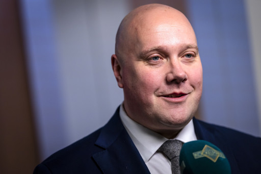 Thierry Aartsen, minister van Werk en Participatie, na afloop van de wekelijkse ministerraad.