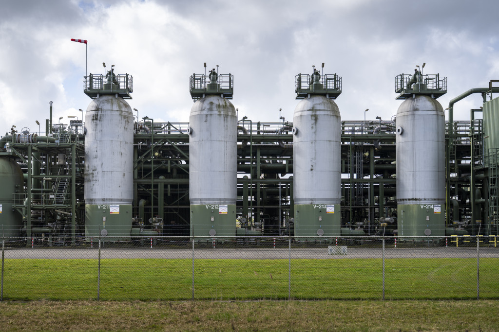 De ondergrondse gasopslag in Grijpskerk.