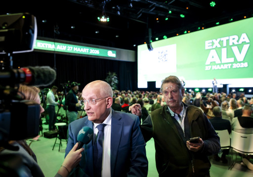 Senator Robert van Gasteren bij de algemene ledenvergadering van de BoerBurgerBeweging.