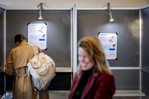 Stemmen in Gorinchem.