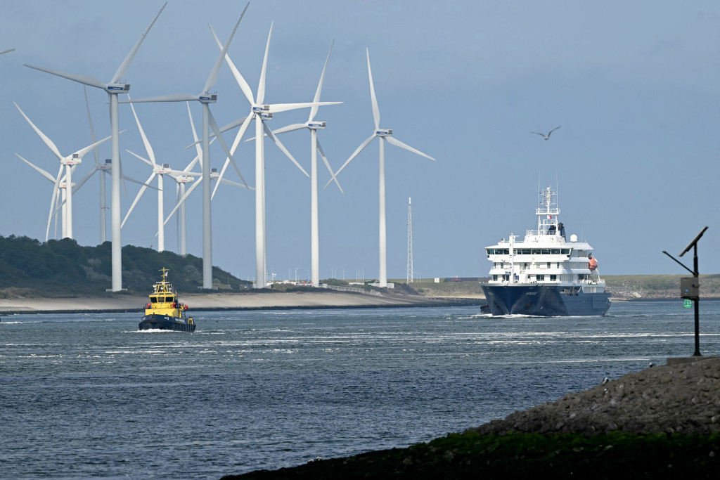 Hondius bij aankomst in Rotterdam.