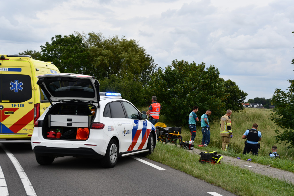 De plek van het ongeluk.