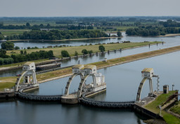 Laag waterpeil in Nederland.