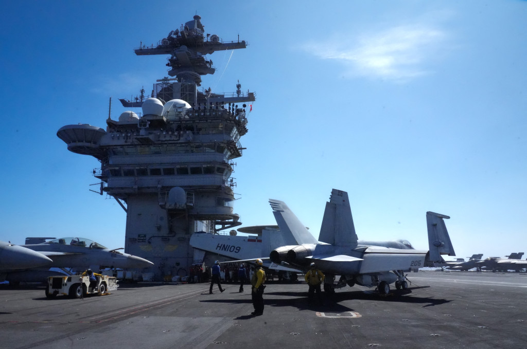 USS Theodore Roosevelt.