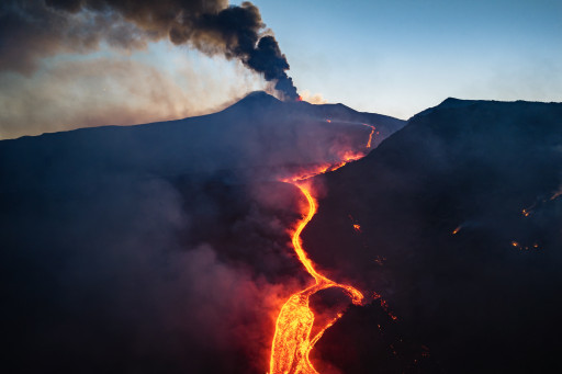 Uitbarsting van de Etna.