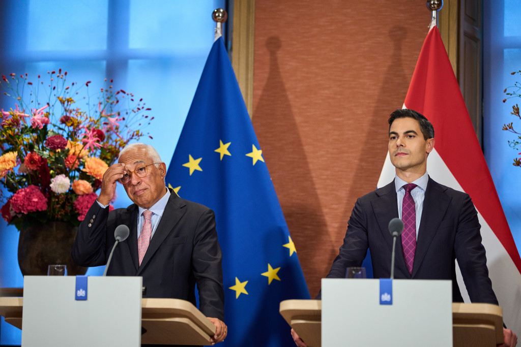 Rob Jetten en António Costa.