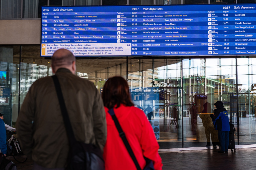 Brandstichting op spoor.