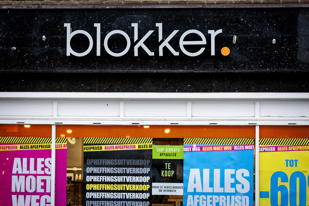 Exterieur van een filiaal van Blokker.