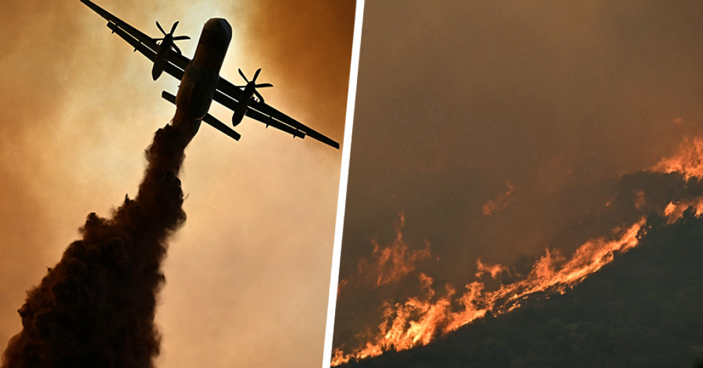 Bosbrand in Zuid-Frankrijk.
