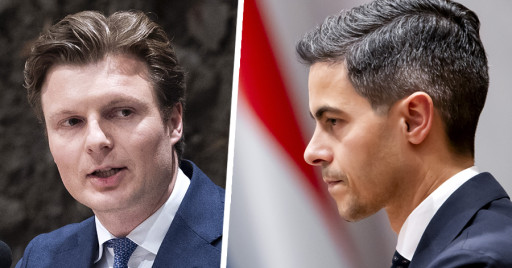 Ruben Brekelmans en Rob Jetten.