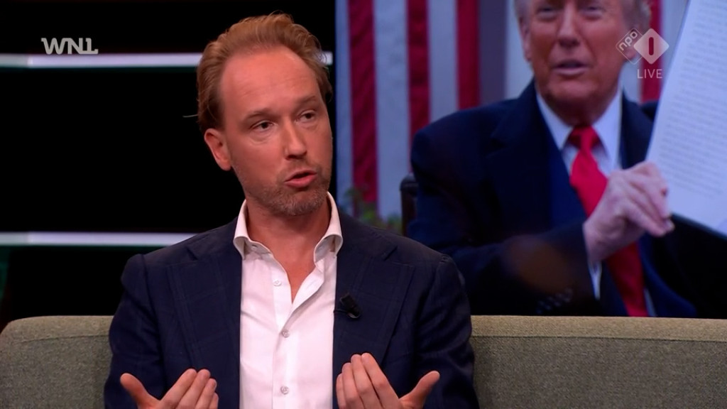 Amerikadeskundige Diederik Brink in Goedenavond Nederland op NPO 1.