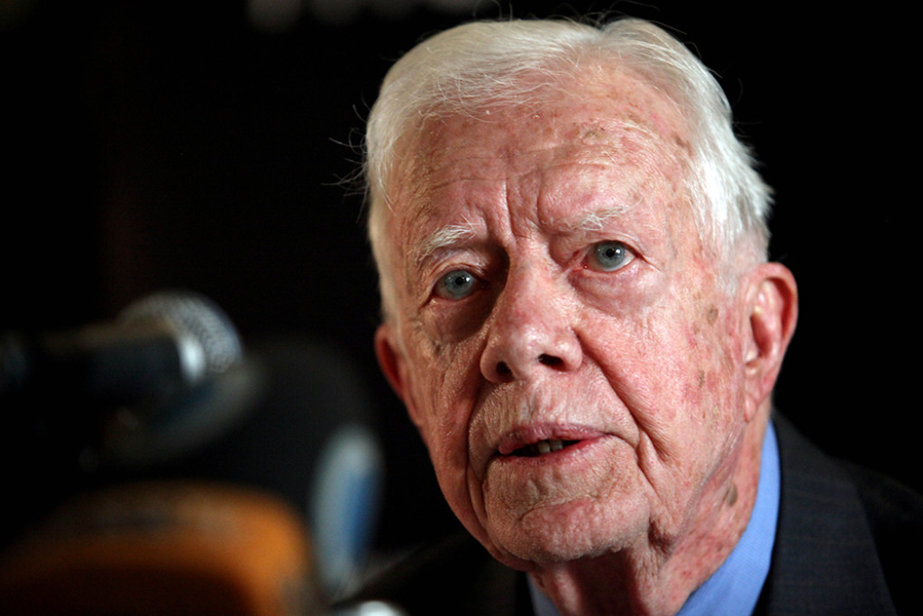 Oud-president Jimmy Carter.
