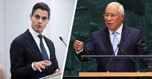 Rob Jetten en Antonio Costa.