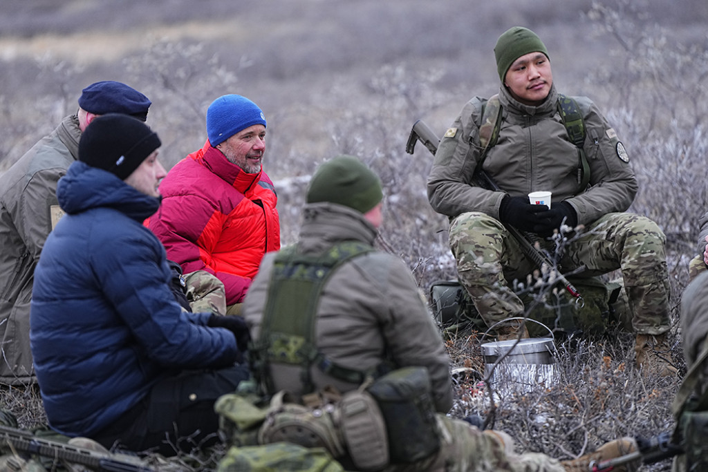 Deense soldaten in Groenland.