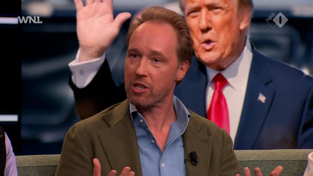 Amerikakenner Diederik Brink in Goedenavond Nederland op NPO 1.
