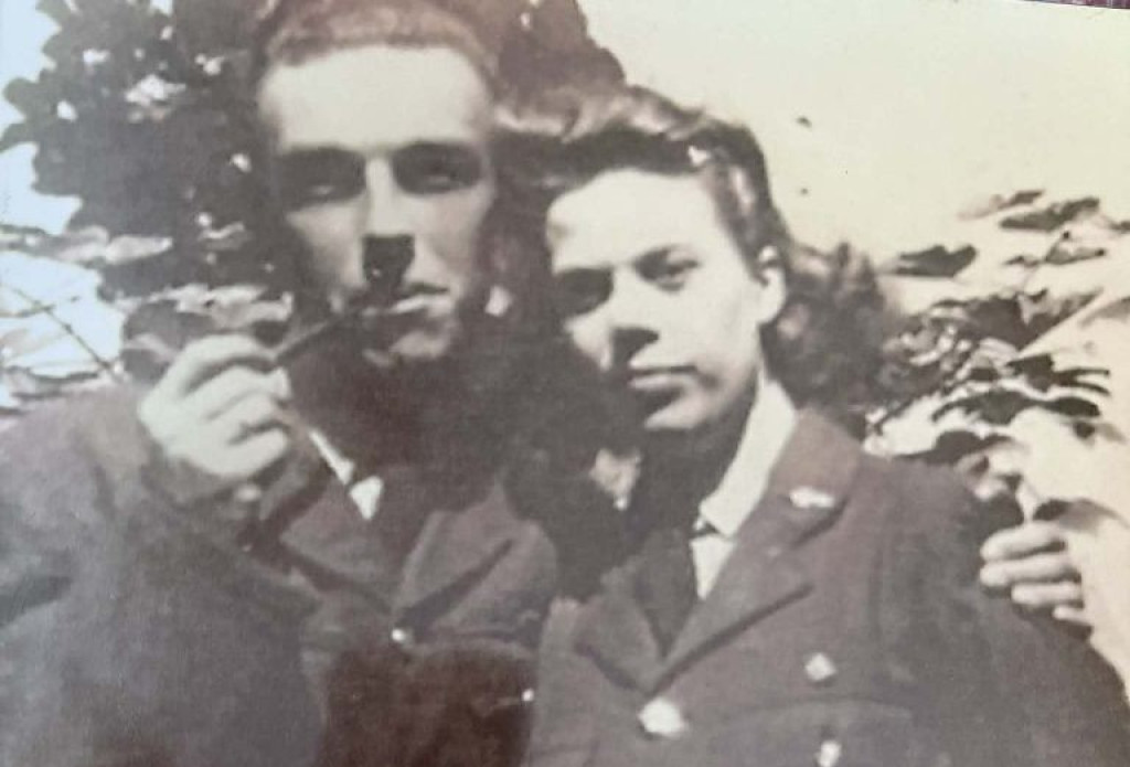 Diederik van Overbeek met zijn vrouw Marjorie Bowman.