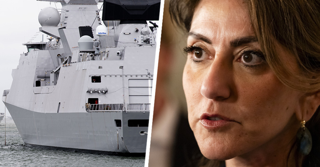 Dilan Yesilgoz over de Evertsen.