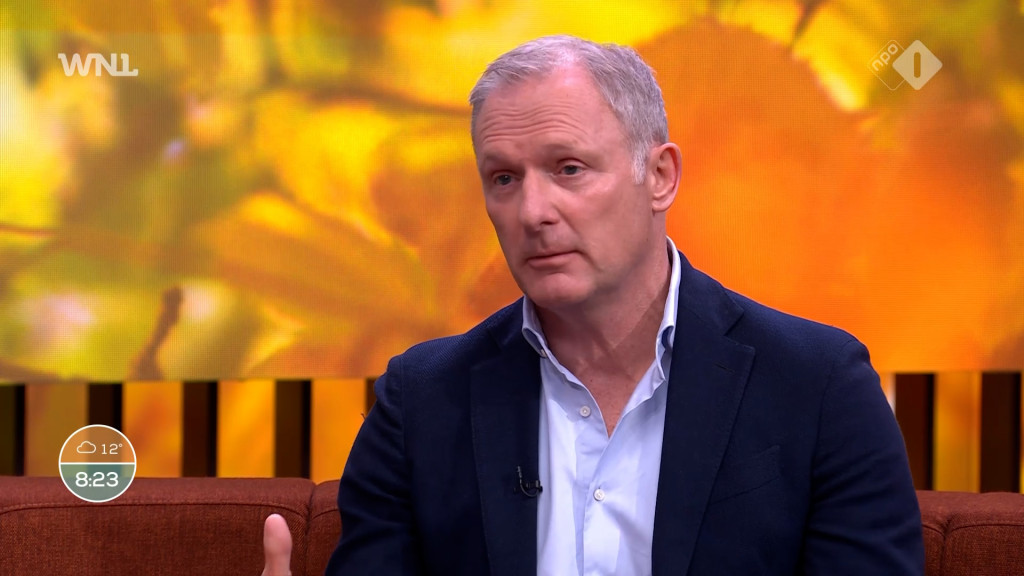 Harm Goossens, algemeen directeur van het Rode Kruis, in Goedemorgen Nederland.