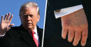 Hand van Donald Trump.