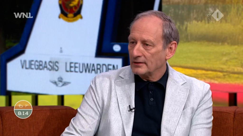 Generaal buiten dienst Mart de Kruif in Goedemorgen Nederland op NPO 1.