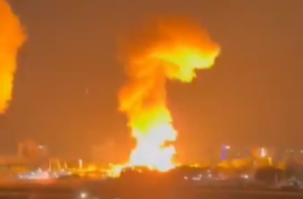 Luchtaanval in Caracas.