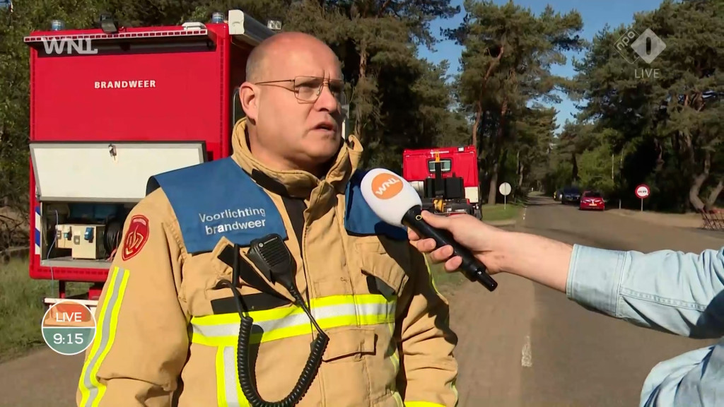 Ramon Oomen van de brandweer.
