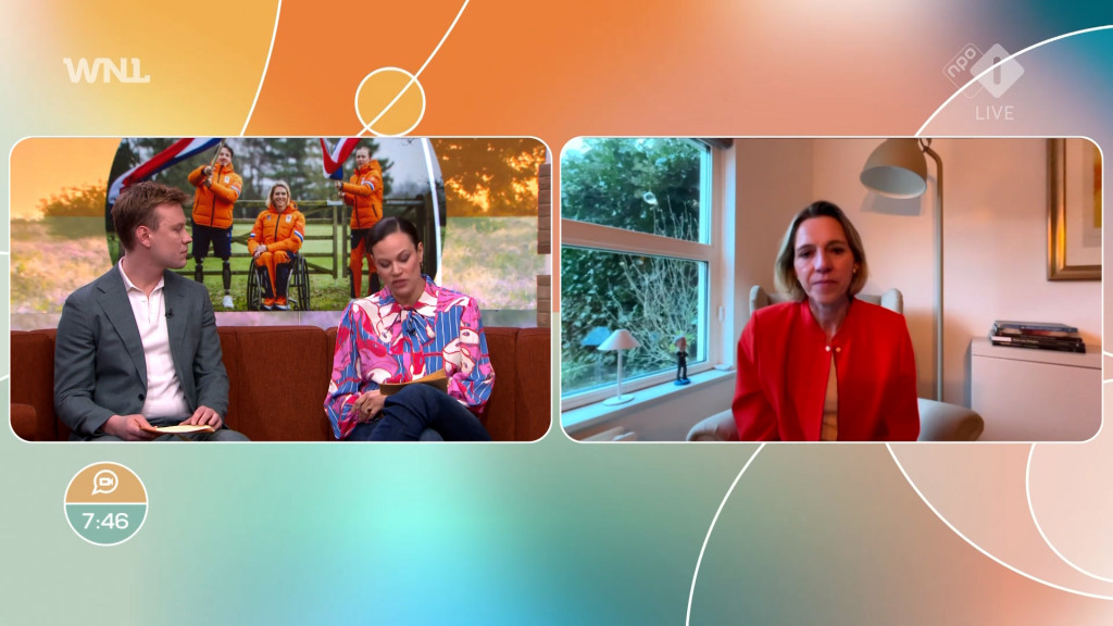 Mirjam Sterk in Goedemorgen Nederland.