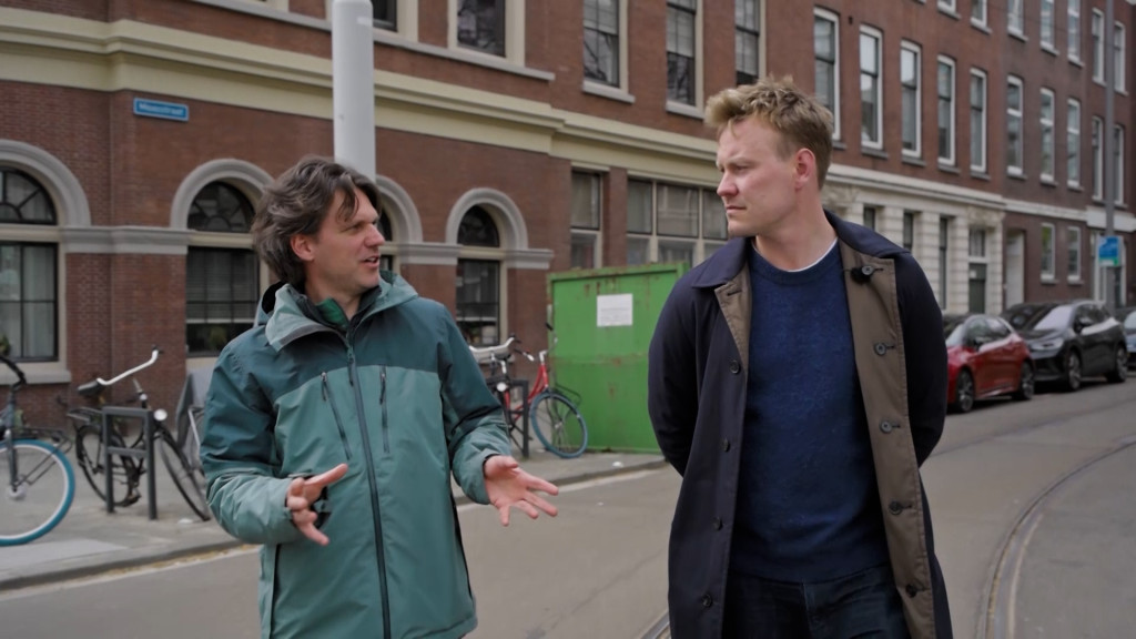 Josse de Voogd en Sam Hagens in Rotterdam.