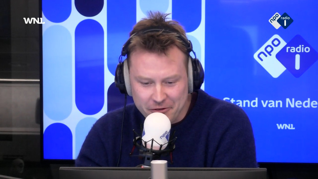 Sam Hagens presenteert Stand van Nederland op NPO Radio 1.