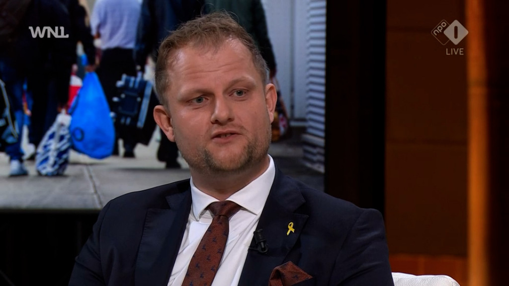 Europarlementariër Sander Smit (BBB) in WNL Op Zondag.