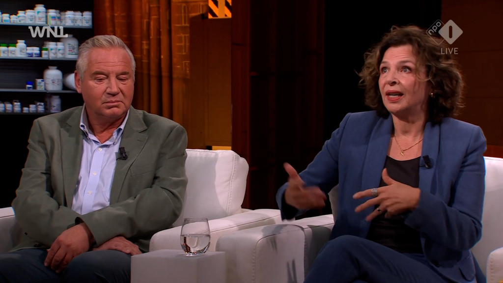 Edith Schippers en Marcel Levi in WNL Op Zondag.