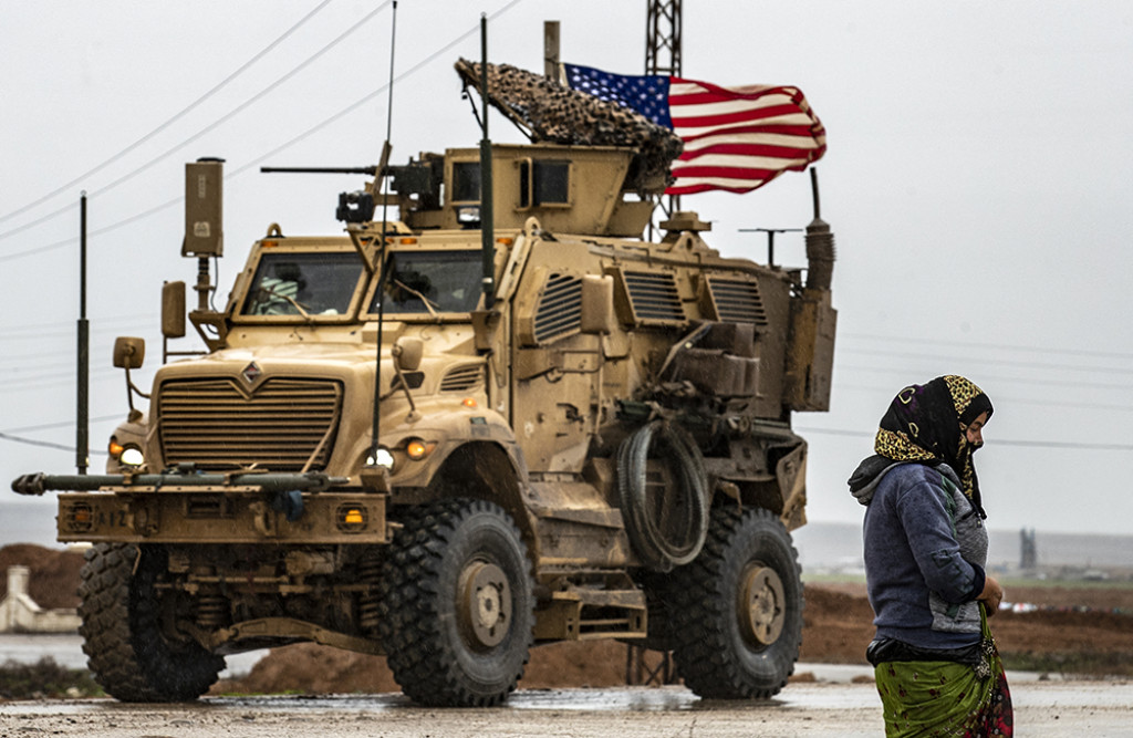 Amerikaanse soldaten in Syrië.